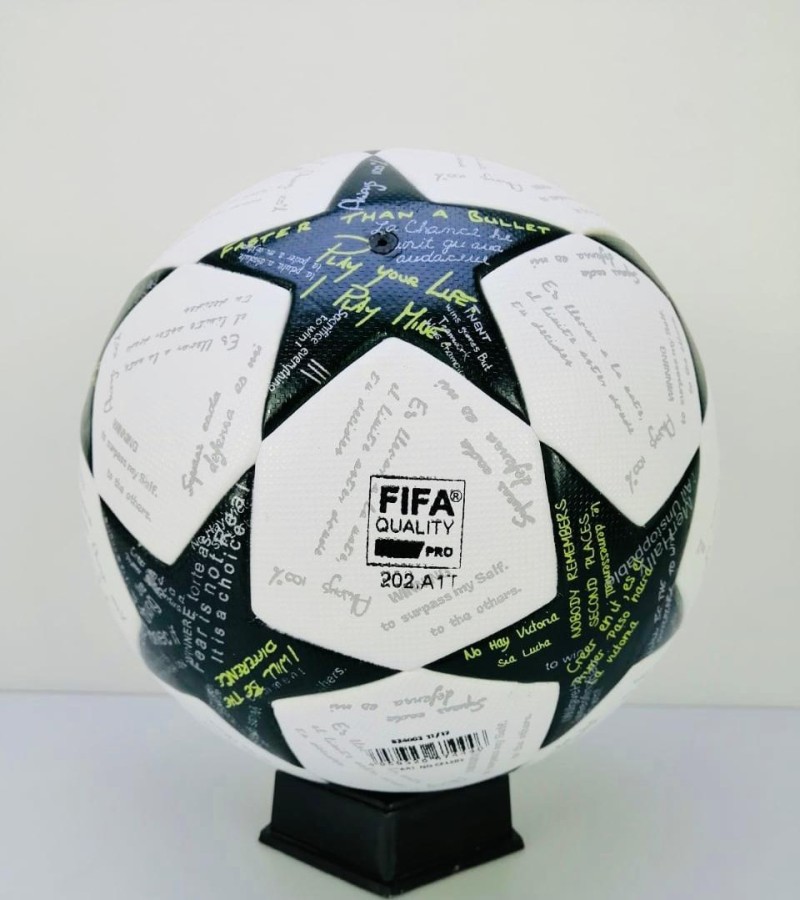 Football Champions League White Green Size 5