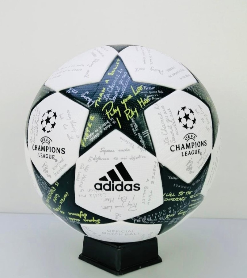 Football Champions League White Green Size 5